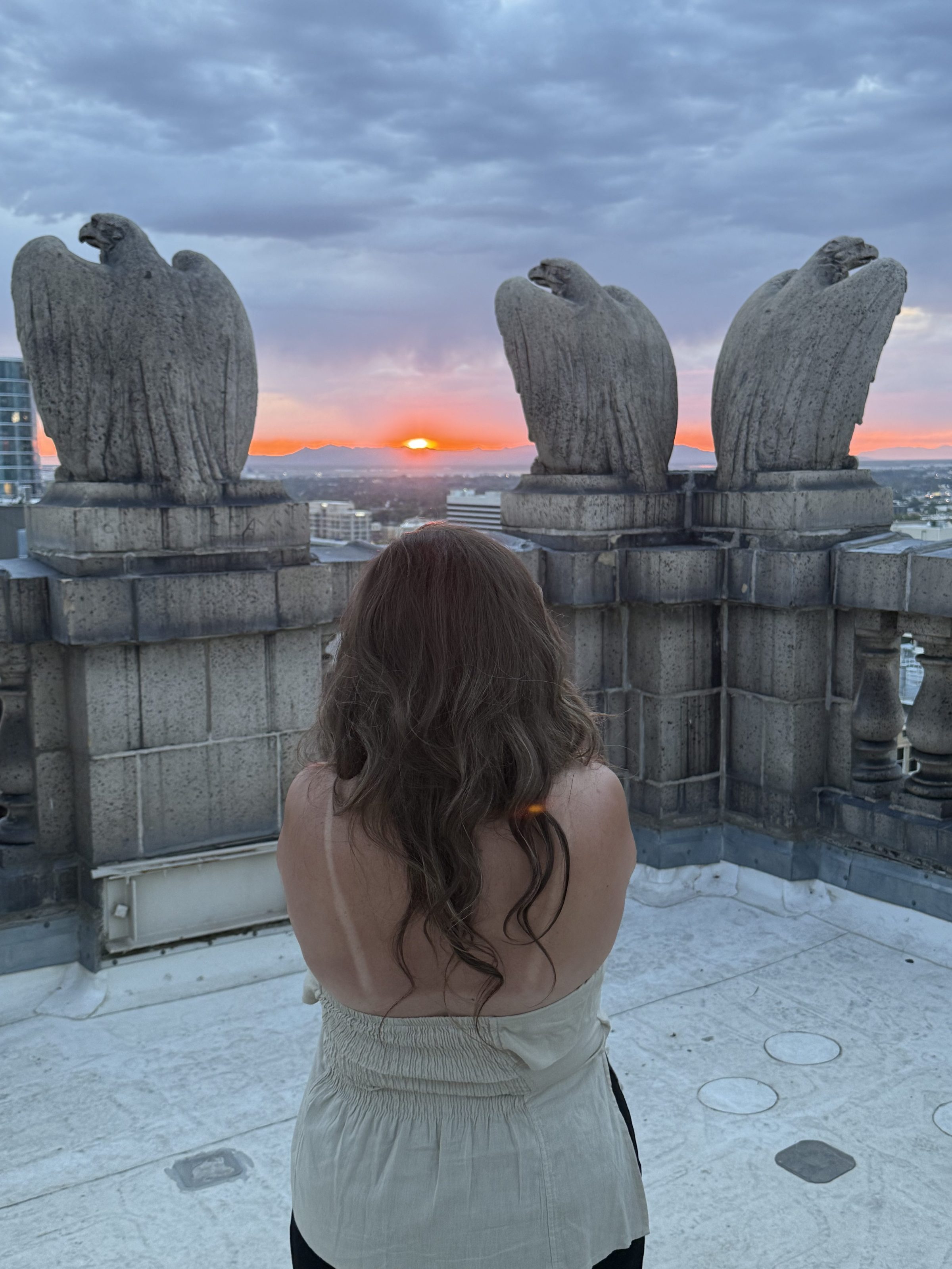 a person standing in front of a wall