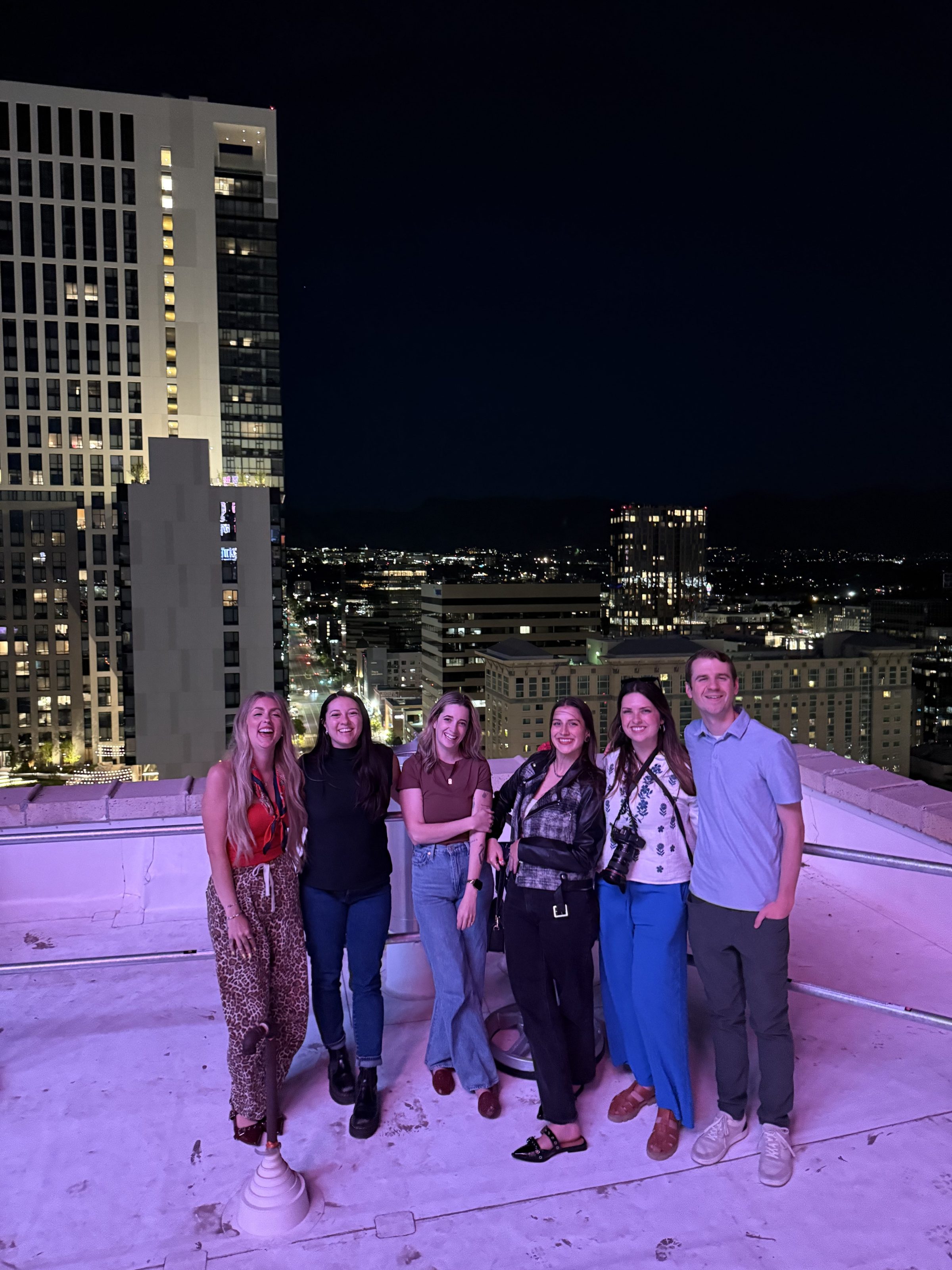 a group of people that are standing in the snow